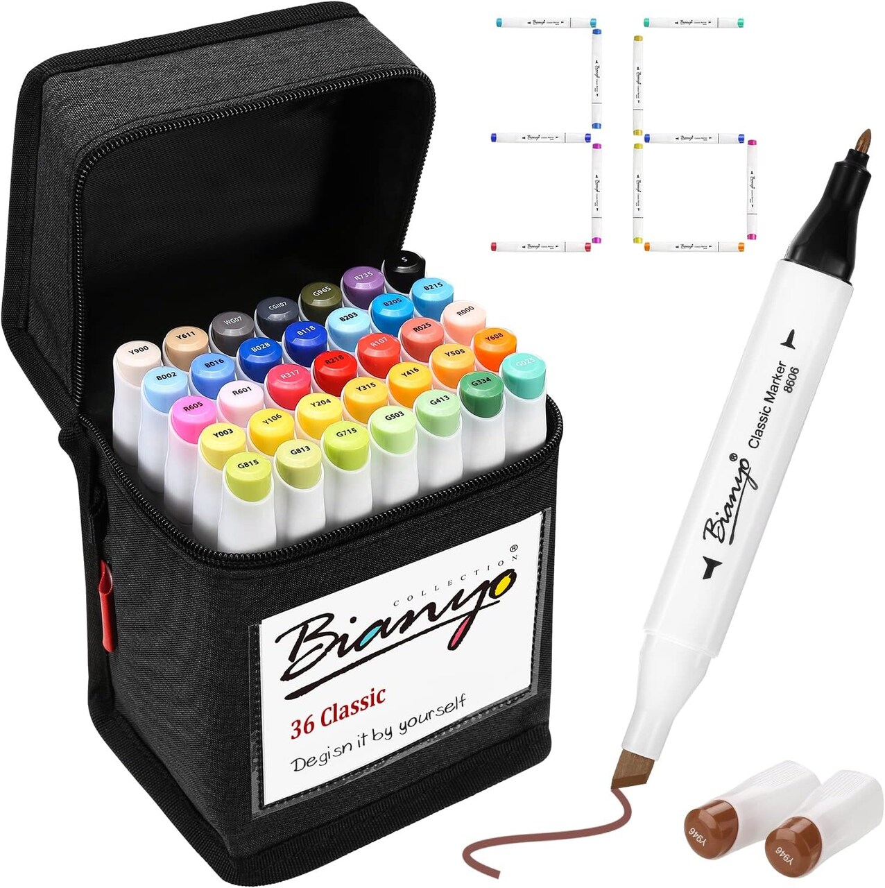 36 Colors Alcohol Markers Set Alcohol-Based Dual Tip Art Markers
